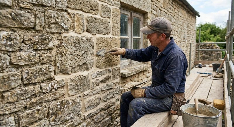 Our team working on Masonry Service projects in Georgetown, TX
