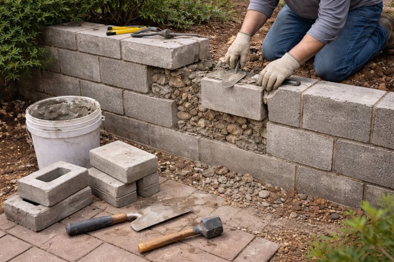 Block Wall Repair in Jarrell, TX