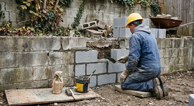 Block Wall Repair in Jarrell, TX