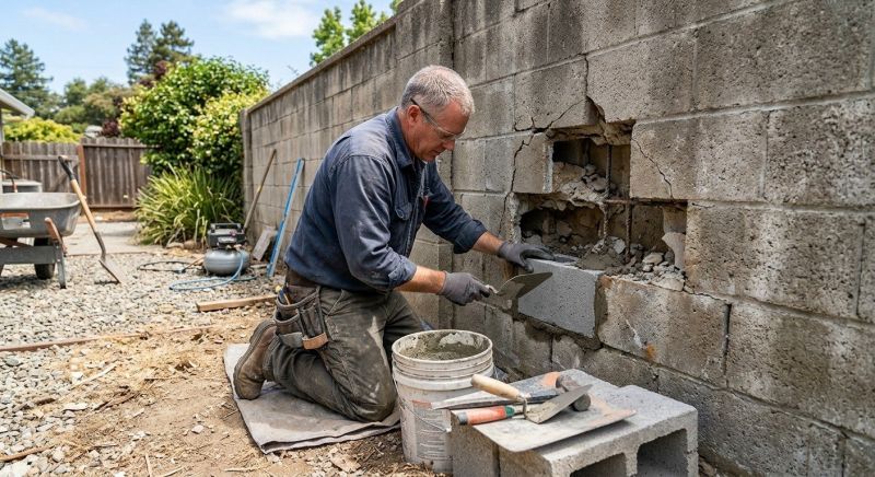 Block Work Repair in Georgetown, TX