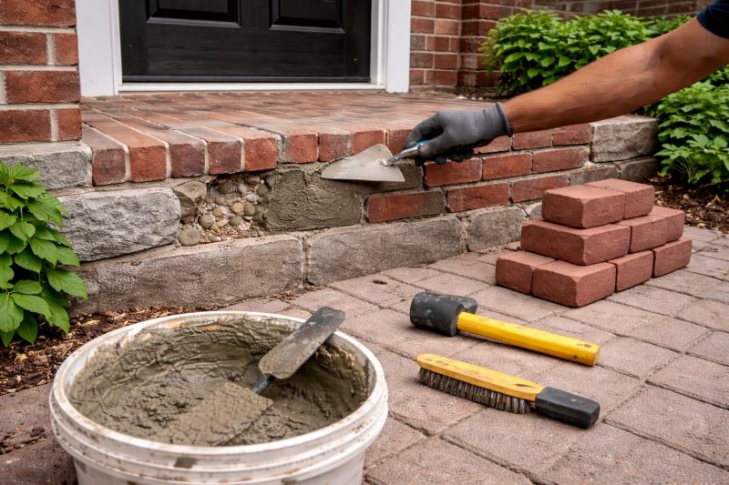 Brick Driveway Repair in Georgetown, TX