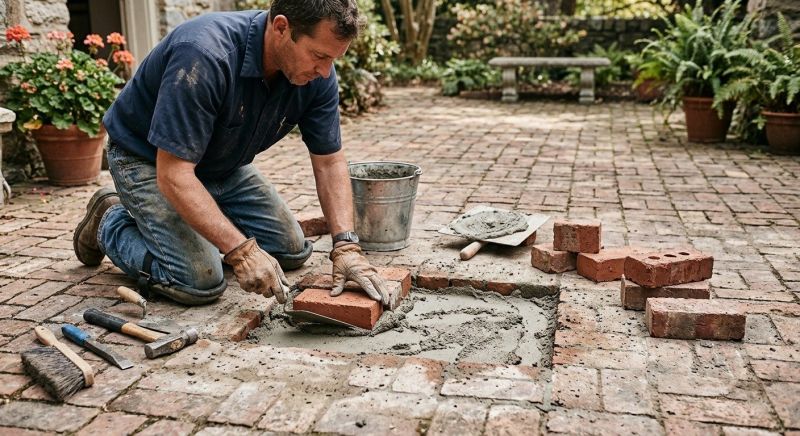 Brick Flatwork Repair in Granger, TX