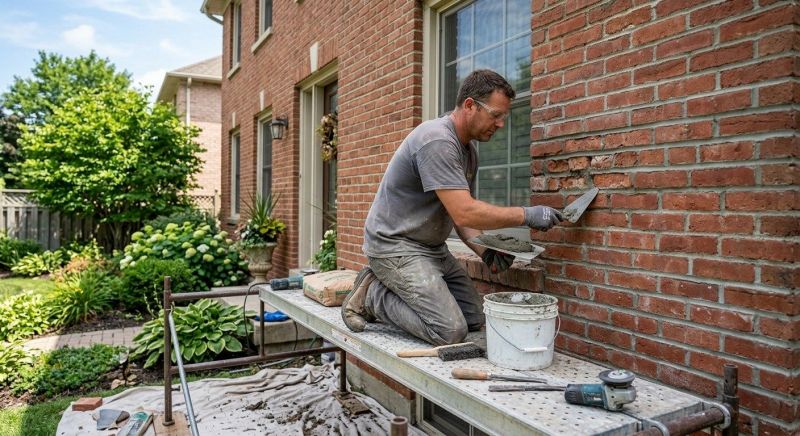 Brick Flatwork Repair in Pflugerville, TX