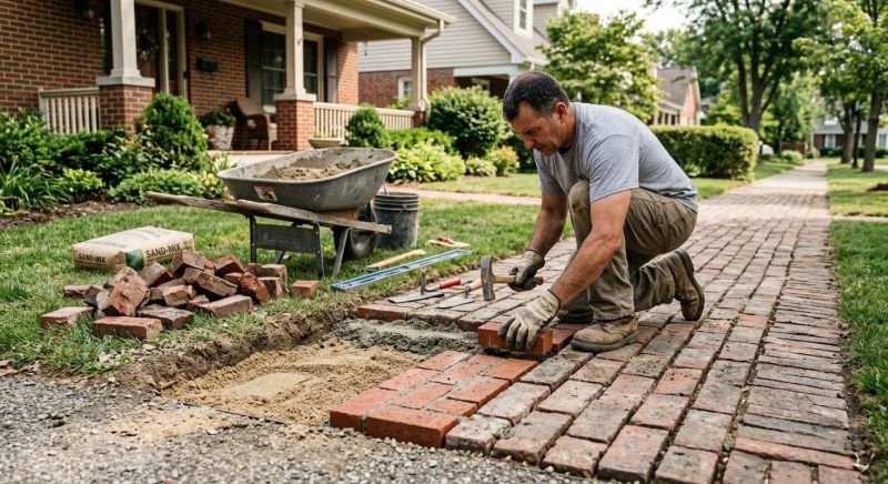 Brick Flatwork Repair in Taylor, TX