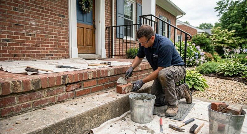 Brick Stairs Repair in Liberty Hill, TX