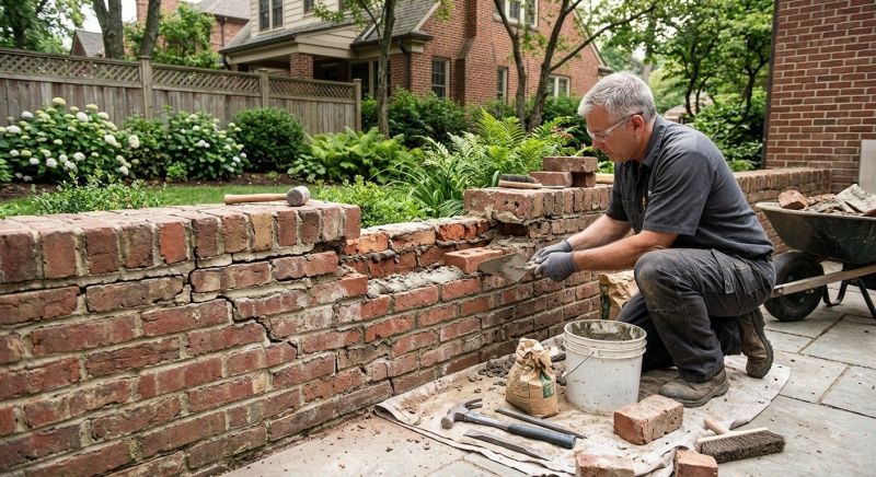 Brick Wall Repair in Granger, TX