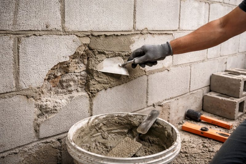 Cinder Block Wall Repair in Bertram, TX