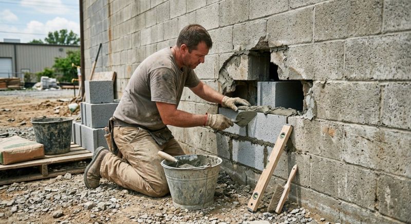 Concrete Block Repair in Cedar Park, TX