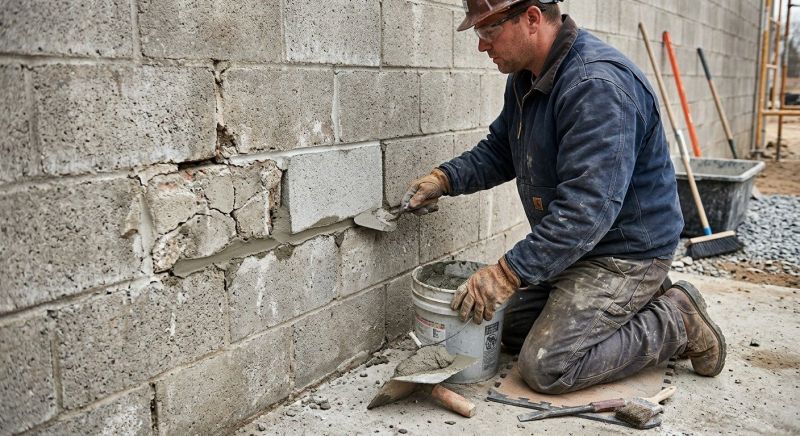Concrete Block Repair in Granger, TX