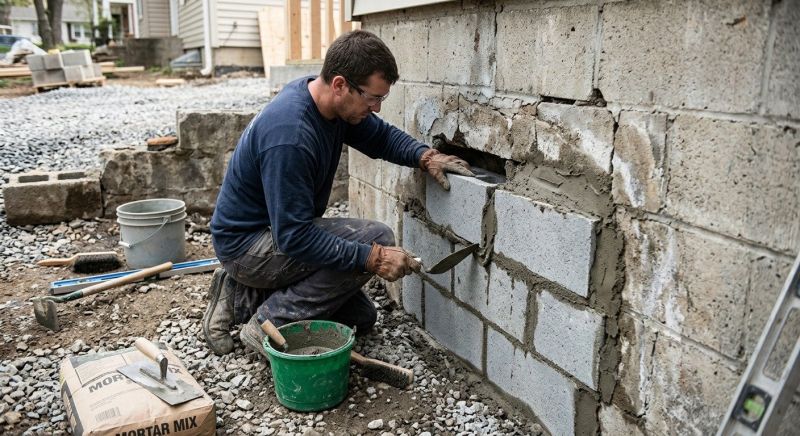 Concrete Block Repair in Jarrell, TX