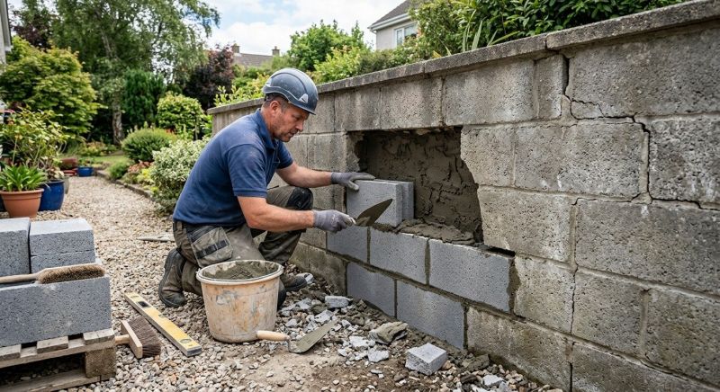 Concrete Block Repair in Leander, TX