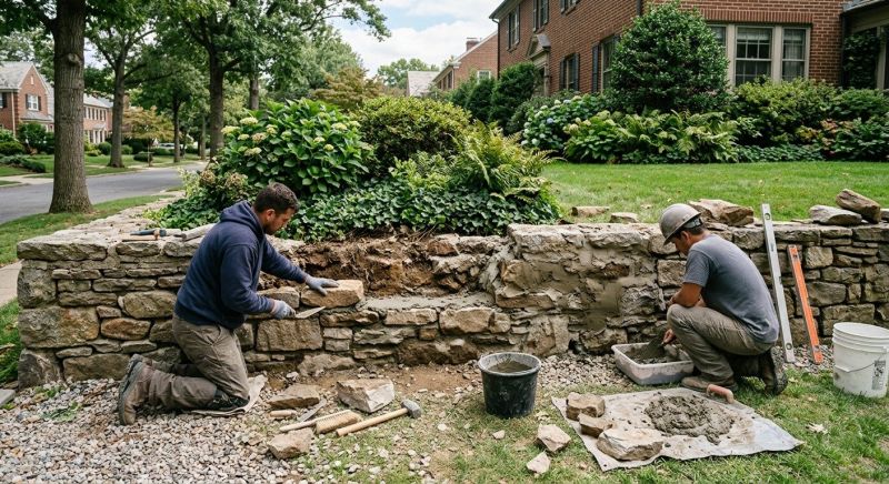 Retaining Wall Repair in Leander, TX
