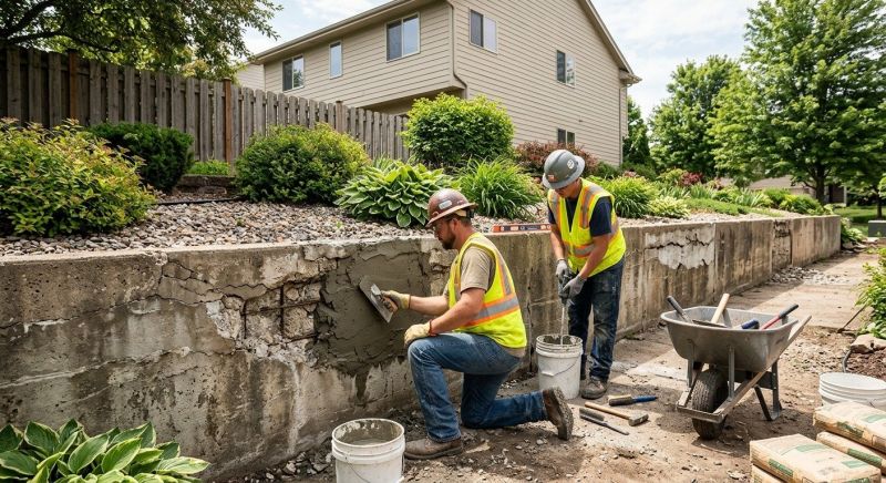 Retaining Wall Repair in Pflugerville, TX