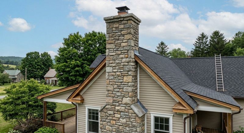 Stone Chimney Installation in Georgetown, TX