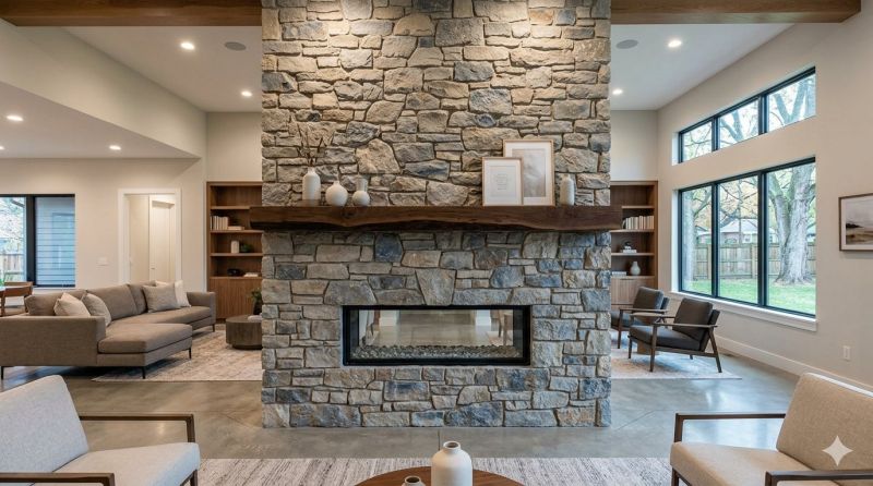 Stone Chimney Installation in Pflugerville, TX
