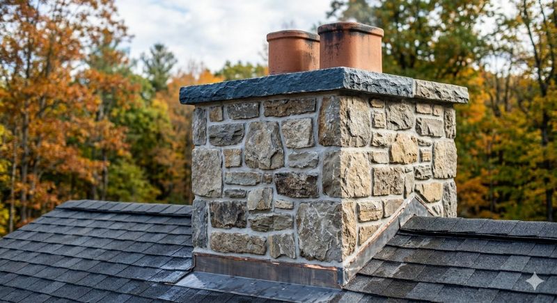 Stone Chimney Installation in Salado, TX