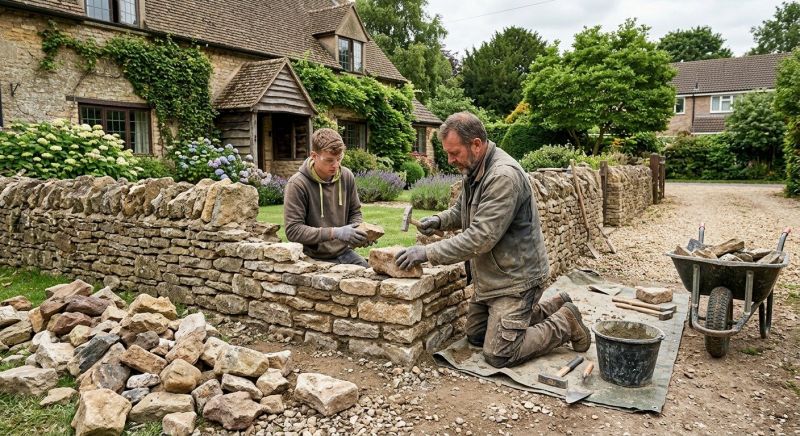 Stone Wall Repair in Cedar Park, TX