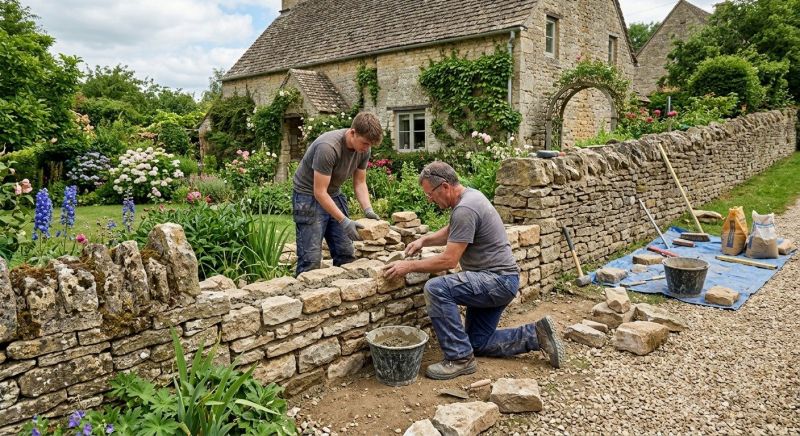 Stone Wall Repair in Hutto, TX