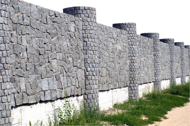Stone Wall Repair in Liberty Hill, TX